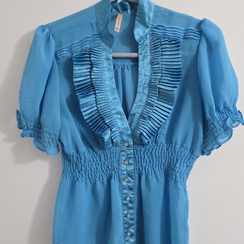 Papayo Blue Blouse